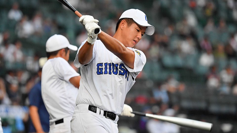 県立岐阜商業　帽子 県立岐阜商業 県岐商 ロゴ キャップ ブルー ホワイト 高校野球県