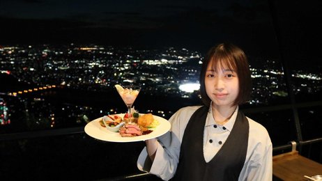 山頂夜景と楽しむディナー飛騨牛など７品 岐阜 金華山展望レストラン 岐阜新聞web