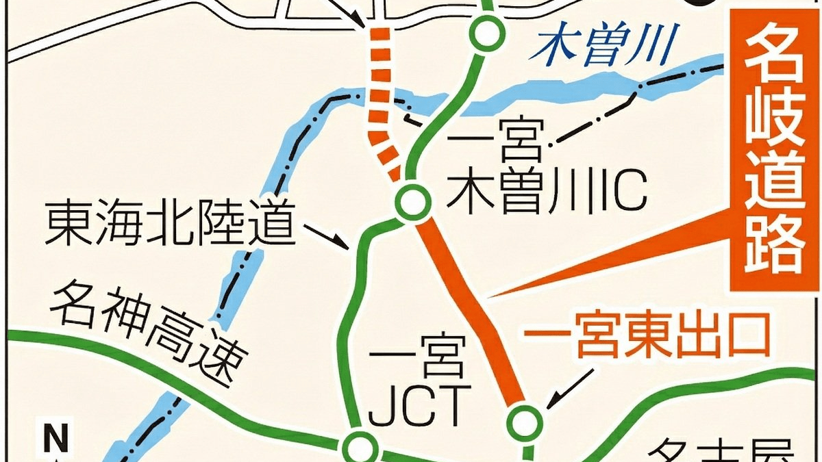 名岐道路の有料事業化を国が許可 一宮～一宮木曽川インター間 | 岐阜