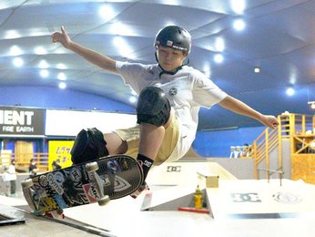 より高くより美しい技 １５歳の挑戦輝く スケボー女子パーク 岡本碧優 岐阜新聞web