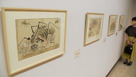 妖怪や幽霊、怪異物語…守屋多々志氏が描く「怖い絵」 岐阜・大垣市で