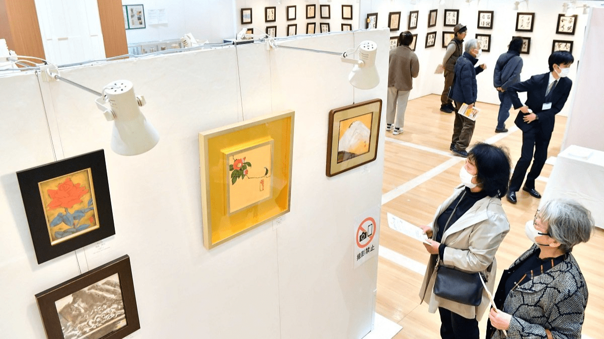 岐阜県ゆかりの画家、作家218人が善意の出品 「県チャリティー展 