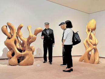 木の生命力彫刻で表現 岐阜市で宮川さん個展 | 岐阜新聞デジタル