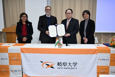 岐阜大とインドの理工系名門校が協定締結 AIやロボットの共同教育