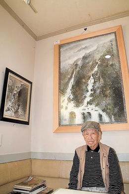 96歳の水墨画家、画業の集大成 八百津町拠点の森さん、可児市で個展