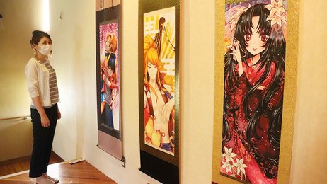 イラストでよみがえる戦国武将 迫力ある光秀や愛らしいガラシャなど展示 岐阜 山県市 岐阜新聞web