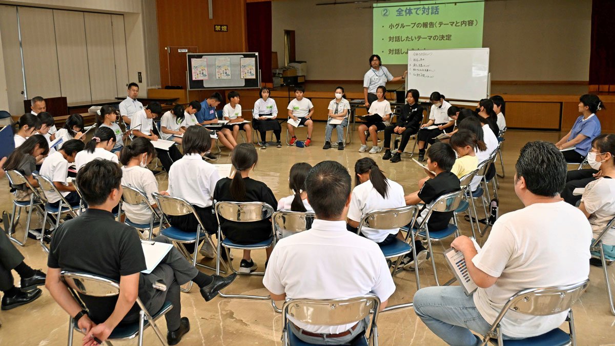 美濃市の新たな中学校名、小中学生が意見出し合う 2028年度に開校