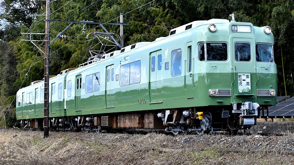 いもむし」名鉄３４００系復活 名鉄広見線、復刻塗装した列車運行開始