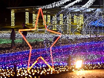銀河鉄道の旅 電飾６０万球がいざなう 岐阜 木曽三川公園でウインターイルミ 岐阜新聞web