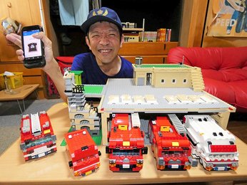 レゴ「消防クリエイター」減災を形に 車両や消防署再現 | 岐阜新聞Web