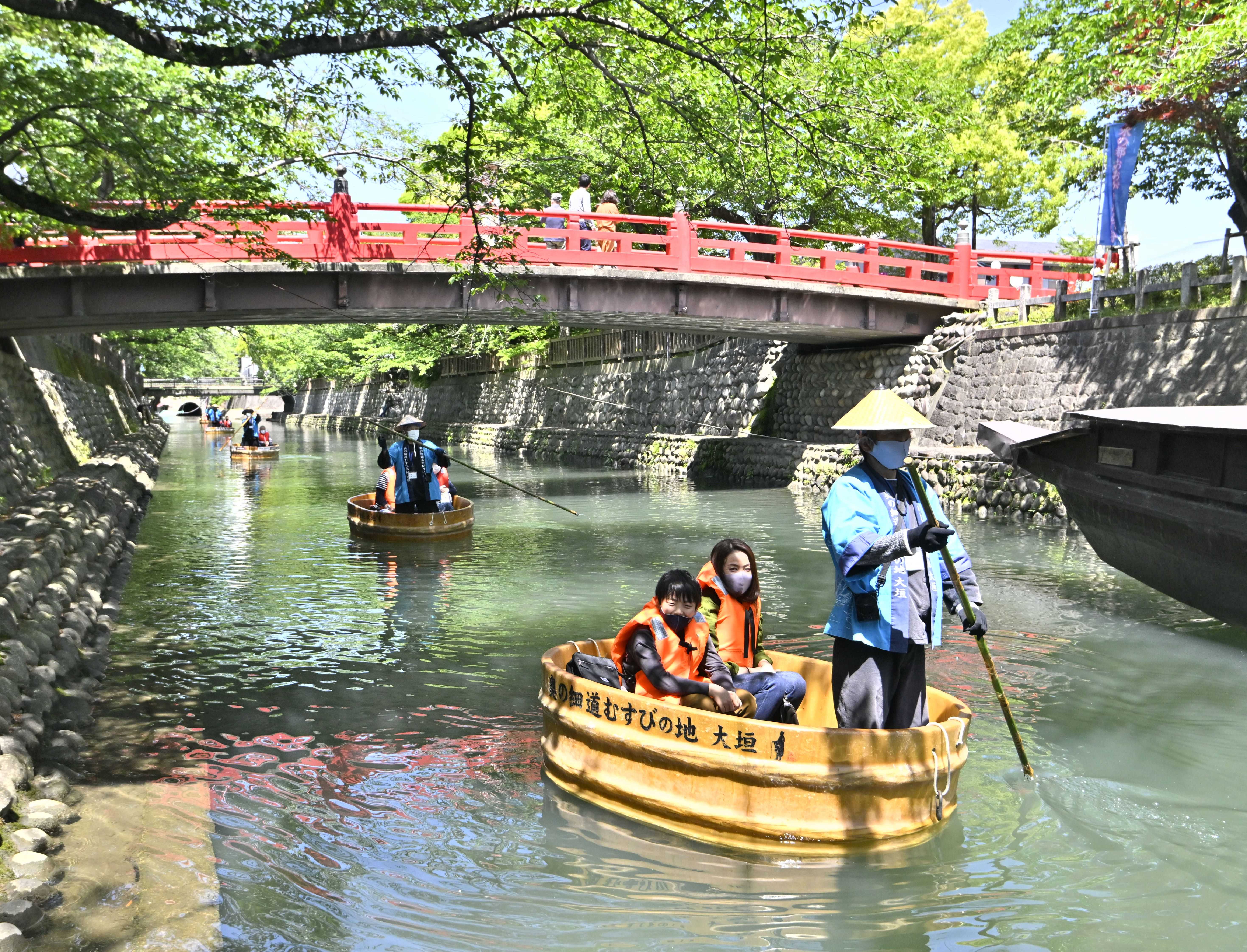 ゆらゆら 人気 たらい舟で川下り 水都 大垣市 岐阜新聞web