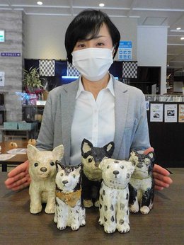 愛犬そっくり陶製人形制作します 実物大もＯＫ、つぶらな瞳や毛の質感を表現 | 岐阜新聞デジタル