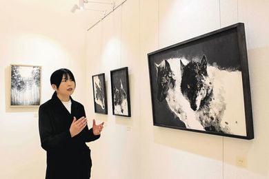 日本画家宮田さん自然界の摂理描く 岐阜市で個展 | 岐阜新聞デジタル