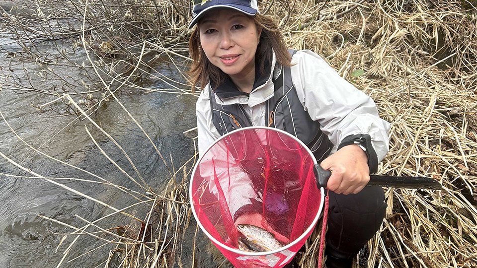 長良川のアマゴ釣りで新たな楽しみ方を探る