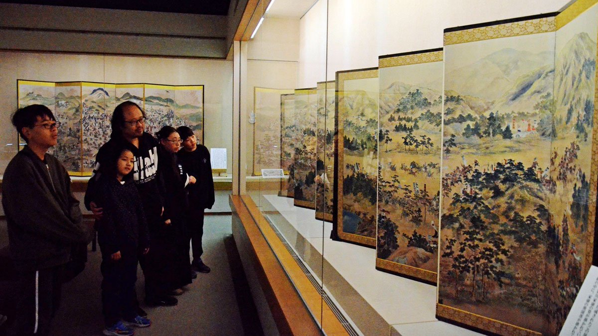 大垣は関ケ原合戦の要所だった 屏風や絵図、大垣市郷土館で企画展