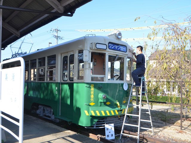 名古屋鉄道 ○美濃町線 (新岐阜駅〜黒野駅) ◉非動力車◉前後ライト 