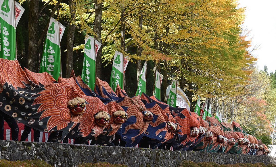 週末限定値下げ中‼️獅子頭　飛騨荘川の連獅子 日本一の連獅子もう見られない 飛騨荘川ふるさと祭り打ち切り | 岐阜