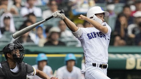 速報】県岐阜商、雨中の熱戦を制し16年ぶり夏勝利 日大山形下し通算40